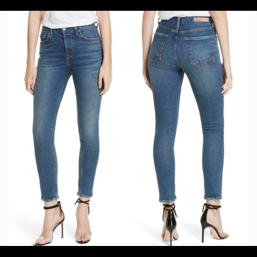 GRLFRND Yasmin Skinny Jeans in Joan Jet Wash Sz 26